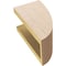 Ekena Millwork 5"W x 5"D x 10"H Wide Durham Rough Cedar Woodgrain TimberThane Corbel, Primed Tan CORUR05X05X10DURRCPR - alternate 6